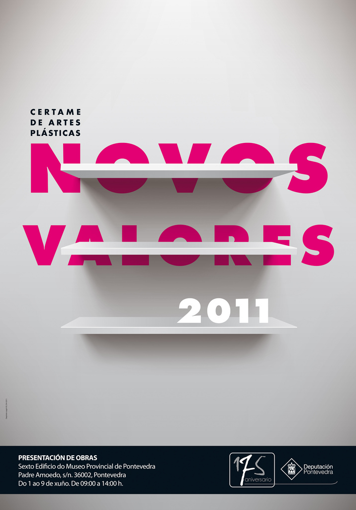 Cartel Novos Valores Diputación de Pontevedra