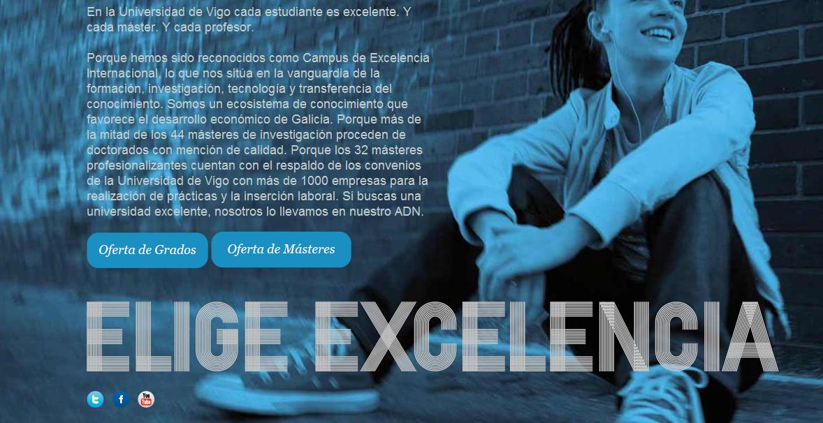 Web Campaña Universidad de Vigo Web Campaña Universidad de Vigo