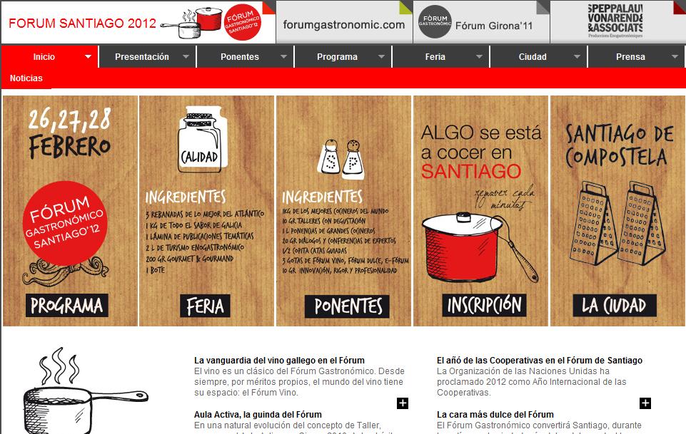 Web Fórum Gastronómico